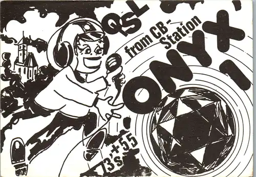 12304 - QSL - CB , Deutschland , Eppingen , ONYX 1