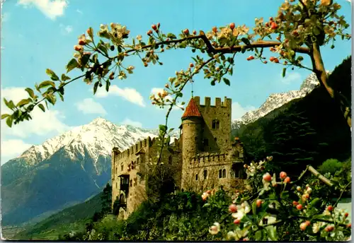 12337 - Italien - Meran , Merano , Castel Fontana , Brunnenburg - gelaufen 1976