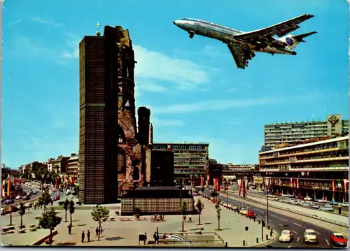 12341 - Deutschland - Berlin , Charlottenburg , Kurfürstendamm mit Gedächtniskirche , Bahnhof Zoo - nicht gelaufen