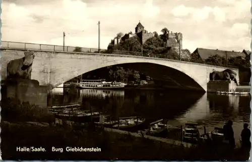 12349 - Deutschland - Halle , Saale , Burg Giebichenstein , Brücke - nicht gelaufen