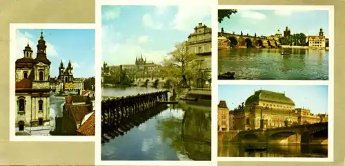 12363 - Tschechische Republik - Prag , Praha , Mehrbildkarte - gelaufen 1968