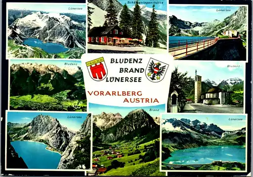 12365 - Vorarlberg - Bludenz , Brand , Lünersee , Mehrbildkarte - nicht gelaufen