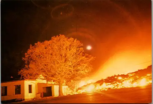 12392 - Italien - Sizilien , Etna , Ristorante La Quercia , Vulkan Ausbruch 1983 - nicht gelaufen