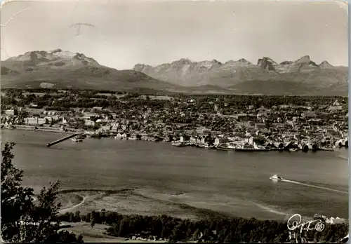 12407 - Norwegen - Tromso , Panorama - gelaufen 1956