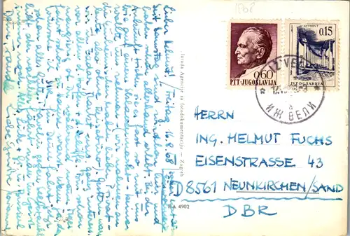 12410 - Kroatien - Zadar , Mehrbildkarte - gelaufen 1968