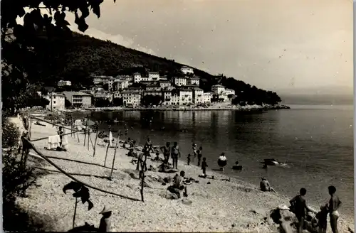 12411 - Kroatien - Moscenicka Draga , Strand - gelaufen 1958