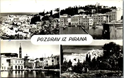 12415 - Slowenien - Piran , Mehrbildkarte - gelaufen 1965