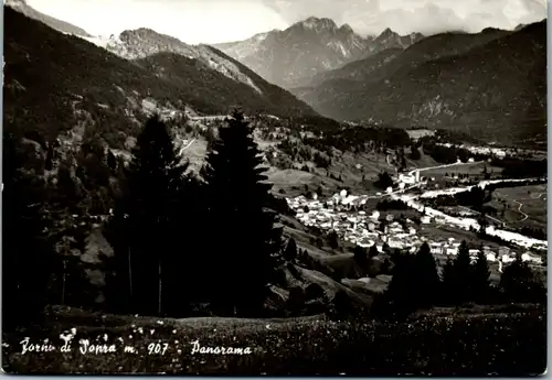 12425 - Italien - Forni di Sopra , Panorama - gelaufen 1962
