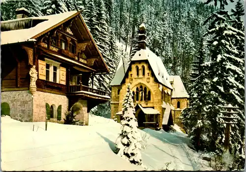 12441 - Niederösterreich - Semmering , Pfarrhof und Kircherl am Hochweg - gelaufen 1970