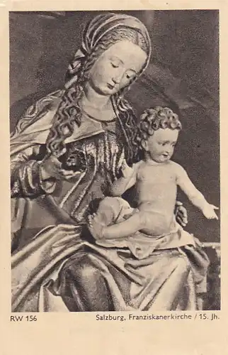 12444 - Heiligenbild - Andenken , Salzburg , Franziskanerkirche , Die heiligen Sakramente , St. Xaver Leoben -  1955