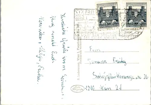 12449 - Burgenland - Bernstein , Forchtenstein , Schlaining , Mehrbildkarte - gelaufen 1966