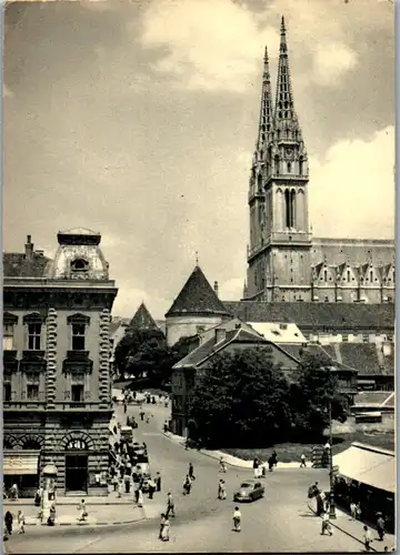 12456 - Kroatien - Zagreb , Bakaceva ulica - gelaufen 1958