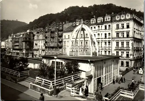 12459 - Tschechische Republik - Karlovy Vary , Karlsbad , Pohled na lazenskou ctvrt , Heilbad - gelaufen 1967