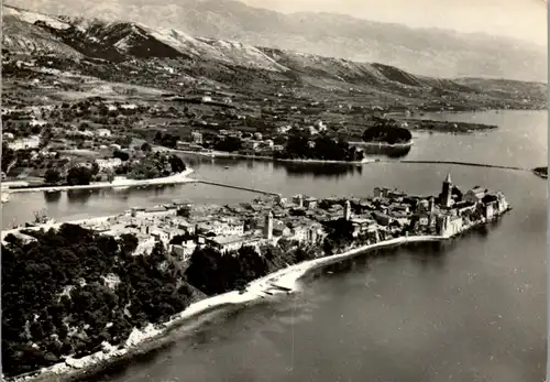 12460 - Kroatien - Rab , Snimljeno iz helokoptera , Panorama - gelaufen 1959