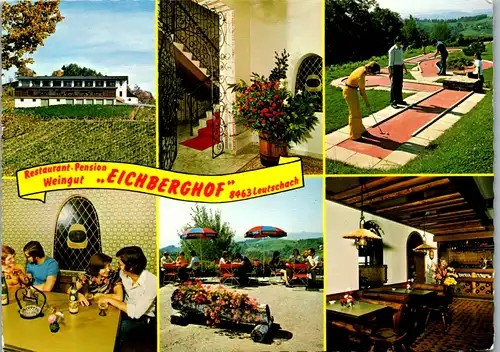12483 - Steiermark - Leutschach , Weingut , Pension Eichberghof , Mehrbildkarte , J. u. A. Rus - gelaufen 1979