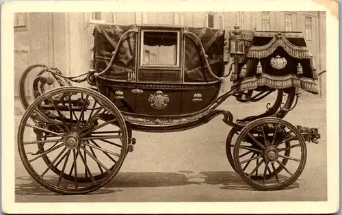 12499 -  - Schönbrunn Wagenburg , Krönungs Landauer der Kaiserin Karoline Augusta , Gebaut von Ulmann in Wien 1816 - nicht gelaufen