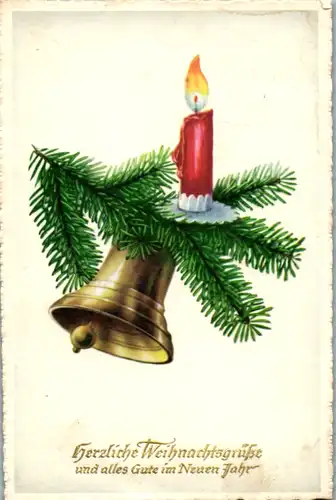 12502 -  - Herzliche Weihnachtsgrüße und alles gute im Neuen Jahr - gelaufen 1959