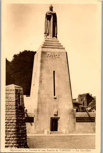 12503 - Frankreich - Verdun , Monument a la Victoire et aux Soldats , Le Chevalier , Leon Chesnay , architecte Jean Boucher sculpteur - nicht gelaufen