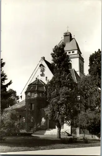 12515 - Motiv - Haus , Kirche  - gelaufen 1965