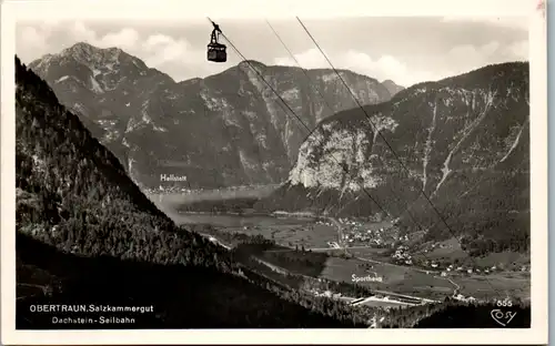 12528 - Oberösterreich - Obertauern , Salzkammergut, Dachsteinseilbahn , Seilbahn - gelaufen 1952