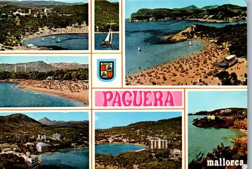 12540 - Mallorca - Baleares  Paguera , Mehrbildkarte  - gelaufen