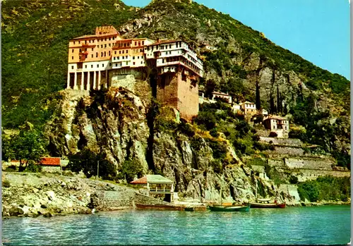 12562 - Griechenland - Berg Athos , Kloster Dionysiou - gelaufen 1982