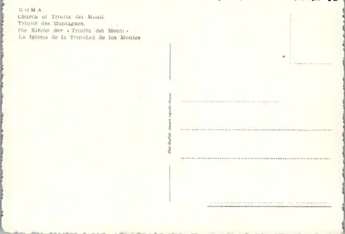 12598 - Italien - Roma , Rom , Chiesa della Trinita die Monti - nicht gelaufen