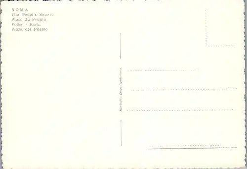 12605 - Italien - Roma , Rom , Piazza del Popolo - nicht gelaufen