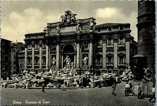 12609 - Italien - Roma , Rom , Fontana di Trevi , Brunnen - nicht gelaufen