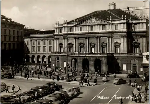12611 - Italien - Milano , Mailand , Teatro alla Scala , Auto - nicht gelaufen