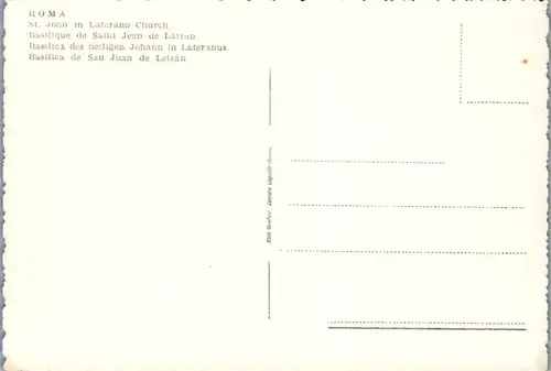 12613 - Italien - Roma , Rom , Basilica di S. Giovanni in Laterano - nicht gelaufen