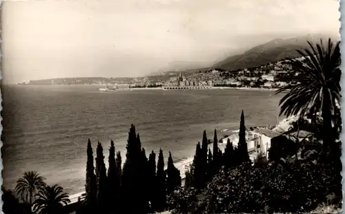 12615 - Frankreich - Menton , Vue Generale prise de la Frontiere - nicht gelaufen