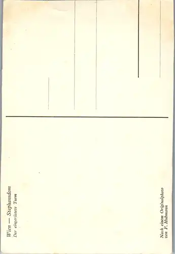 12625 - Wien - Stephansdom , Der eingerüstete Turm - nicht gelaufen