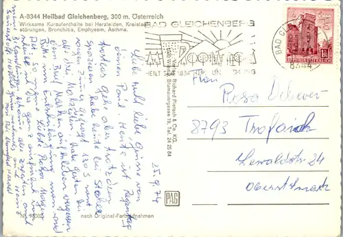 12636 - Steiermark - Bad Gleichenberg , Heilbad , Mehrbildkarte - gelaufen 1974