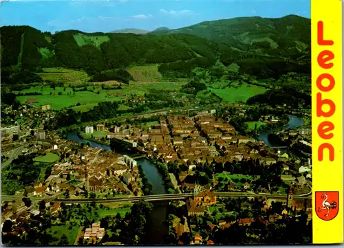 12650 - Steiermark - Leoben , Panorama - gelaufen 1981