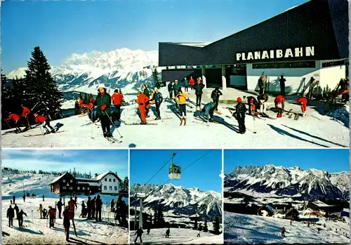 12651 - Steiermark - Schladming , Planai , Schiparadies mit Schladminger Hütte , Planaibahn - gelaufen 1981