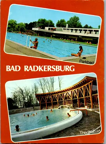 12664 - Steiermark - Bad Radkersburg , Parkbad , Thermalbad - gelaufen 1980