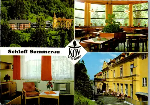 12670 - Steiermark - Spital am Semmering , Schloss Sommerau , Mehrbildkarte - gelaufen 1981