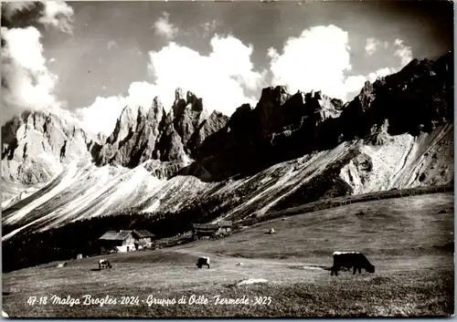 12705 - Italien - Malga Brogles , Gruppo di Odle Fermede - gelaufen