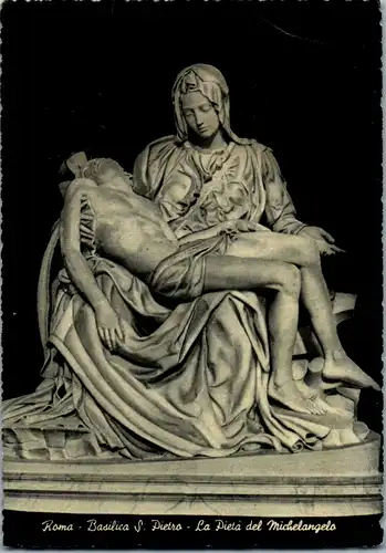 12731 - Italien - Roma , Rom , Basilica S. Pietro , La Pieta del Michelangelo - nicht gelaufen