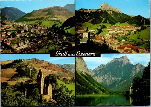 12760 - Steiermark - Eisenerz , Schichtturm , Erzberg , Pfaffenstein , Leopoldsteinersee - gelaufen 1970