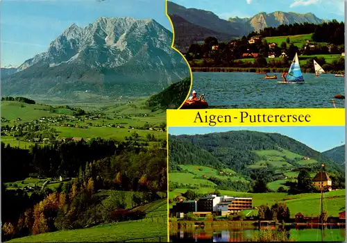 12762 - Steiermark - Aigen im Ennstal , Putterersee , Mehrbildkarte - gelaufen