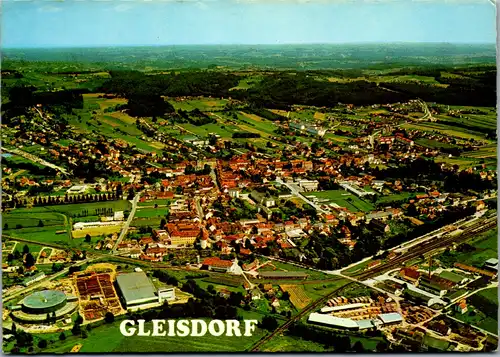 12770 - Steiermark - Gleisdorf , Panorama , Oststeirisches Hügelland - gelaufen 1981