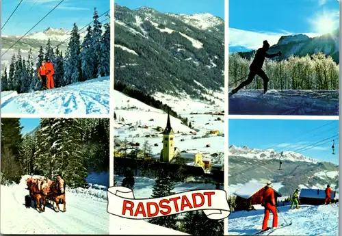 12781 - Salzburg - Radstadt , Wintersport , Mehrbildkarte - gelaufen 1984