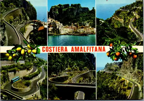 12782 - Italien - Amalfi e le pittoresche strade della Costiera , Amalfitana , Amalfiküste - gelaufen 1983