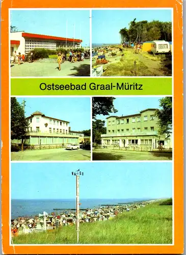 12786 - Deutschland - Graal Müritz , Ostseebad , Waldperle , Uhlenfluch , Camping , Mehrbildkarte - gelaufen 1984