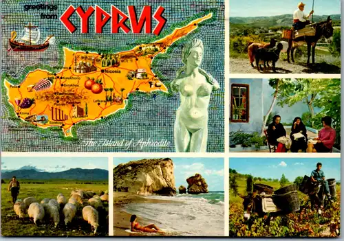 12787 - Zypern - Mehrbildkarte - gelaufen 1983