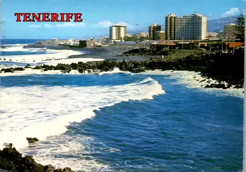 12788 - Spanien - Teneriffa , Puerto de la Cruz , Vista particial - gelaufen 1984