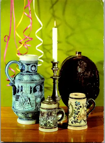 12793 -  - Beste Wünsche zum neuen Jahr , Bierkrug - gelaufen