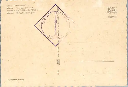 12800 - Wien - Staatsoper , The Opera House , Auto , Bus , Käfer , Pferdewagen - nicht gelaufen
